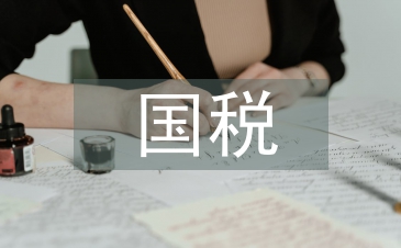 國稅工作要點