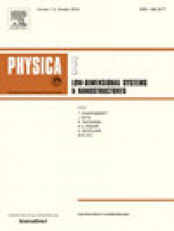 Physica E-低維系統(tǒng)和納米結(jié)構(gòu)