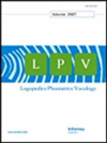 Logopedics Phoniatrics 聲學