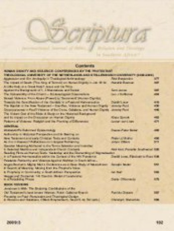 Scriptura-國際南部非洲圣經宗教與神學雜志