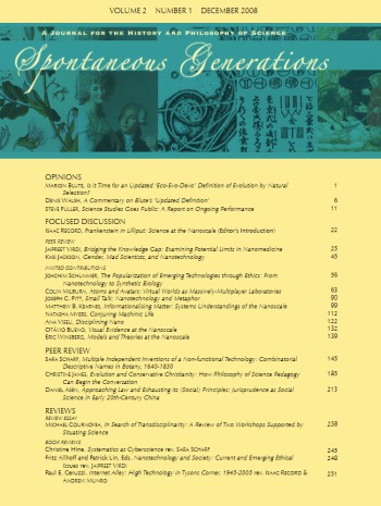 自然發生-科學史與科學哲學雜志